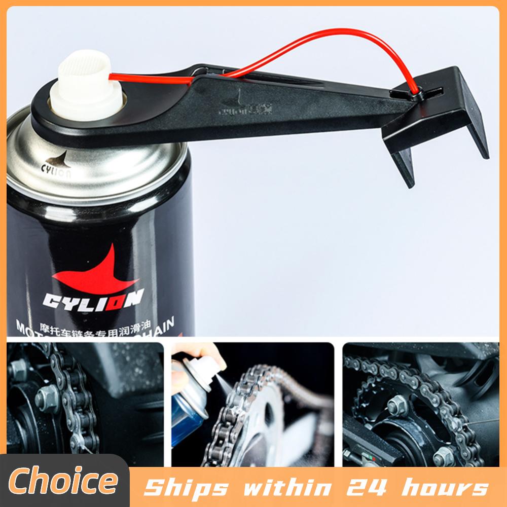 Motorcycle Gear Oil For Chain - Motorrad-Kettenöler-Spray, Getriebeschmutzfreier Kettenwachs, Kettenreiniger-Aufsatz, Motorrad-Kettenölwerkzeug