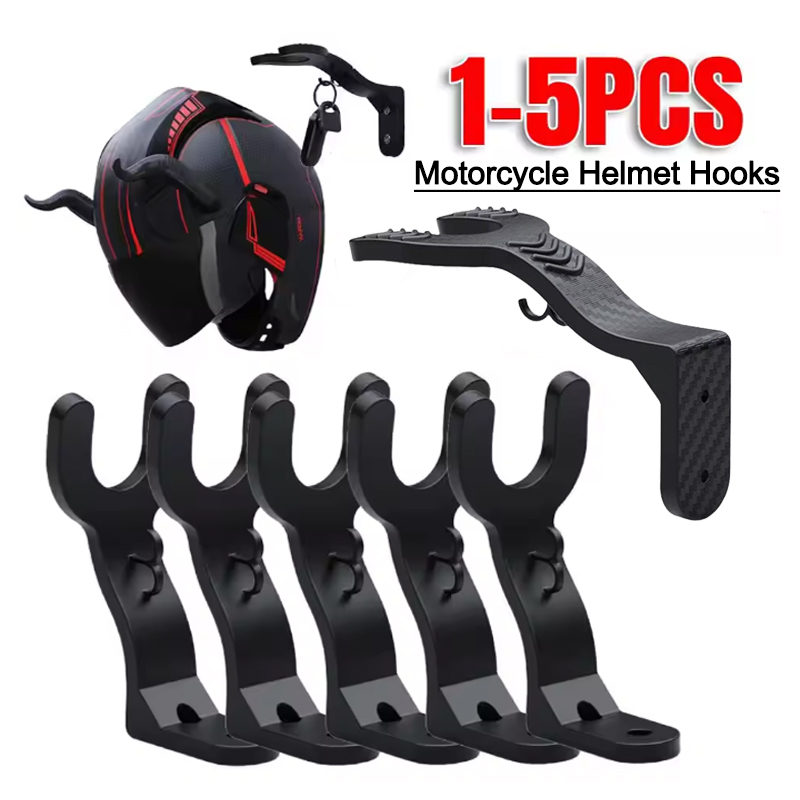 Motorcycle Gear Wall Mount - 1-5 stücke Motorrad Helm Haken Mehrzweck