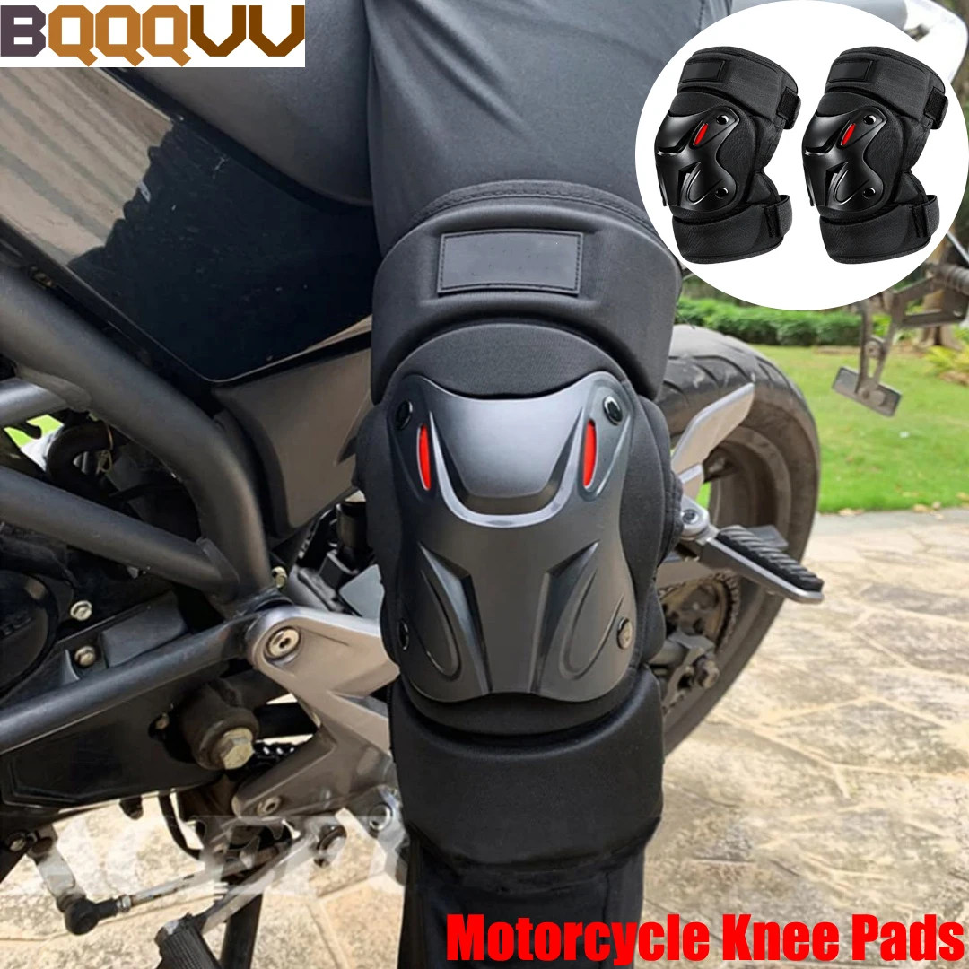 Knee Guard Hard - 1 Paar Motorrad-Knieschützer, Motorrad-Schutzausrüstung, Knieschützer, Offroad,