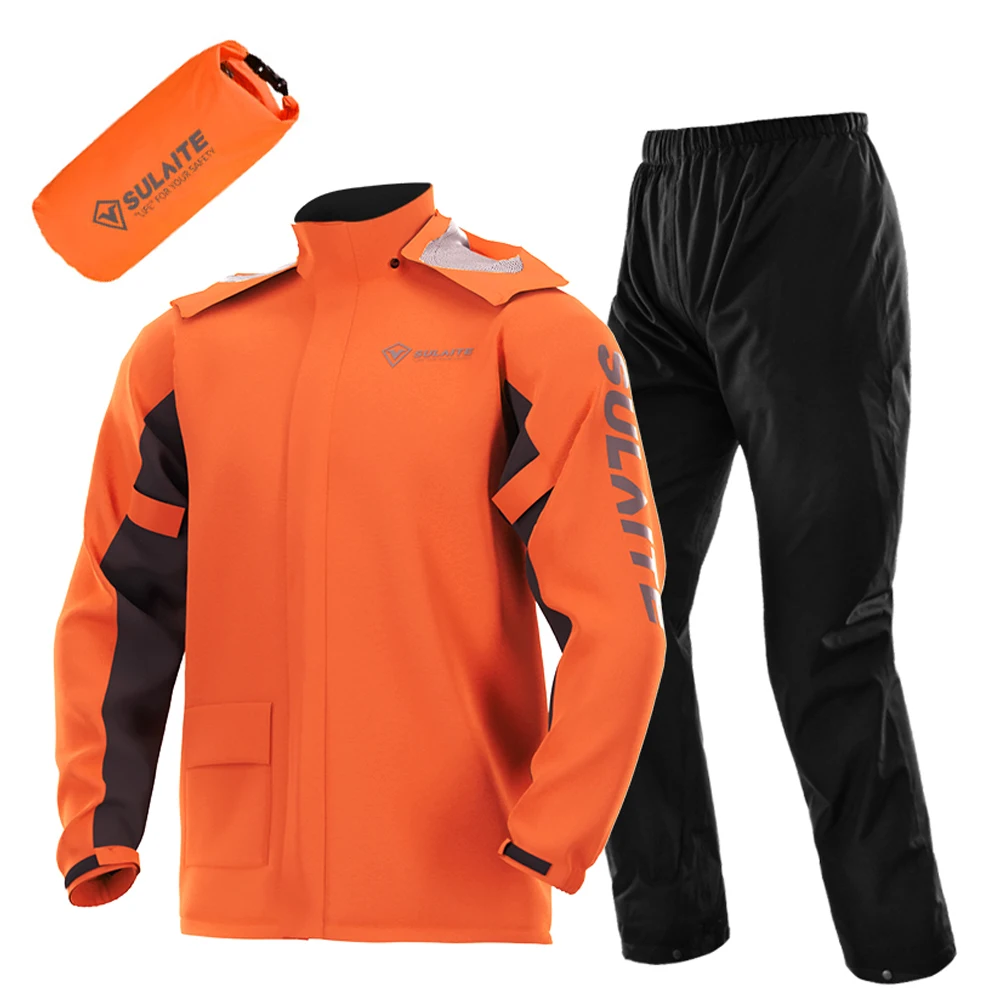 Motorcycle Gear Women Pants - Motorrad-Regenanzug Leichtgewichtiger Regenmantel-Set Wasserdichte Atmungsaktive Jacke