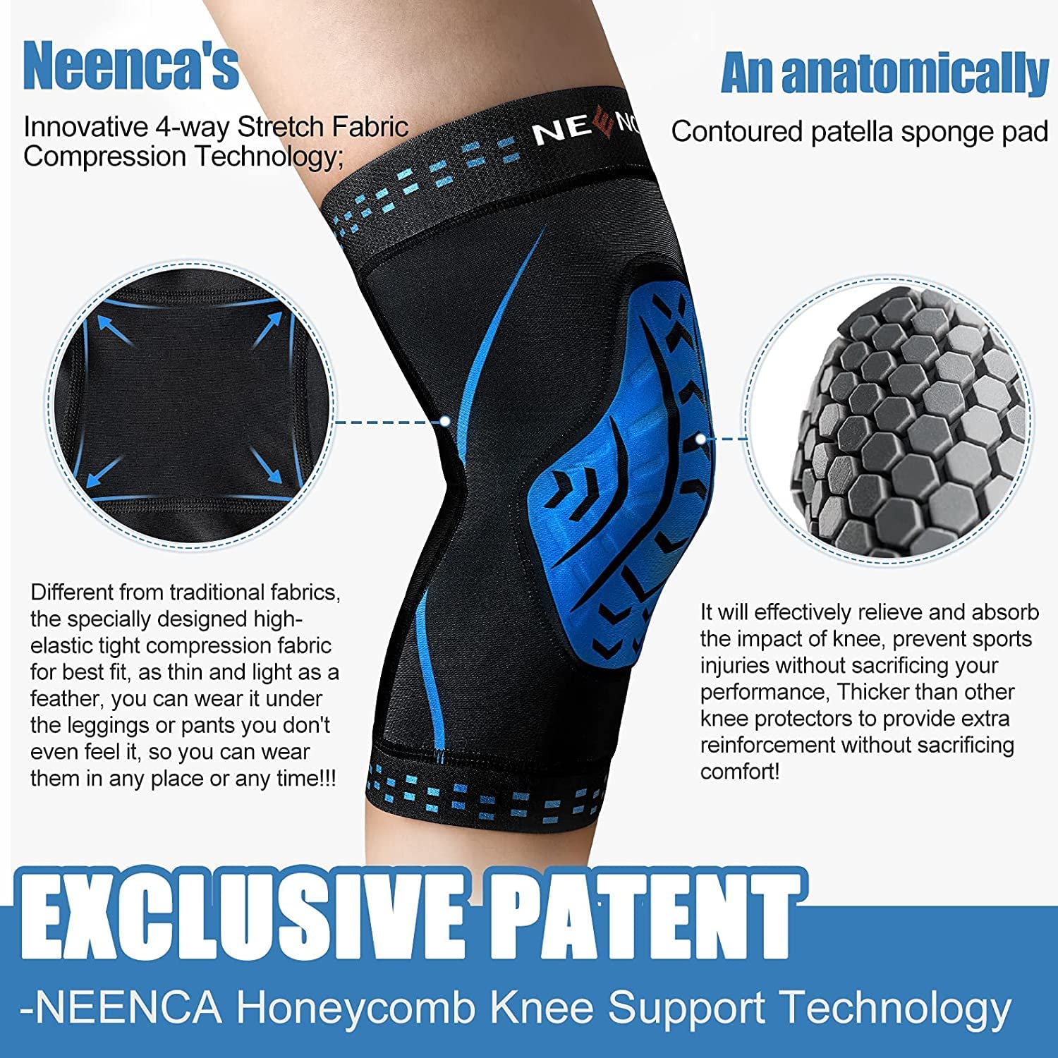 NEENCA Knie Brace Compression  – Knee Guard Hard Bewertung und Preis