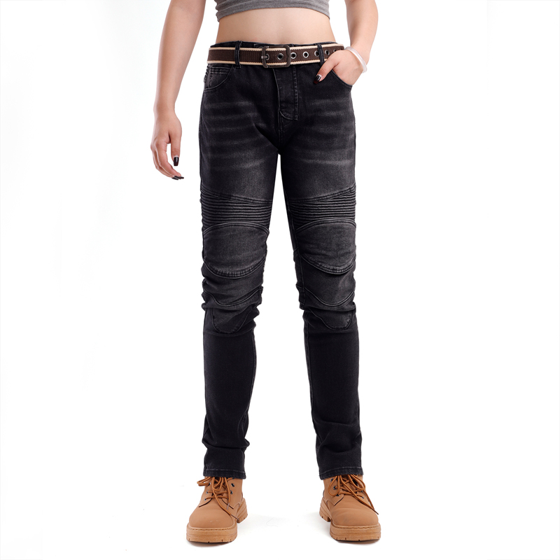 Damen Motorrad Jeans Schwarz D – Motorcycle Gear Women Pants Bewertung und Preis