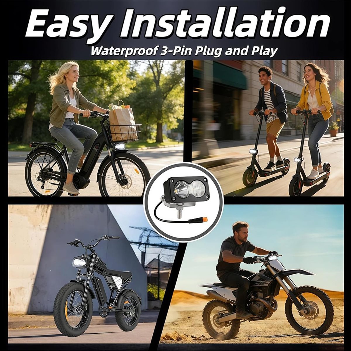 PHONE&GEAR 3-Zoll LED-Pod-Sche – Motorcycle Gear Manufacturers Bewertung und Preis