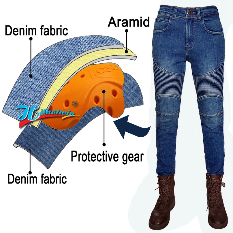 Damen-Motorradjeans Kevlar-Mot – Motorcycle Gear Women Pants Bewertung und Preis